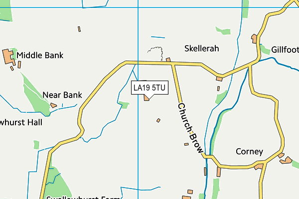 LA19 5TU map - OS VectorMap District (Ordnance Survey)