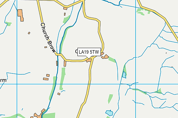 LA19 5TW map - OS VectorMap District (Ordnance Survey)