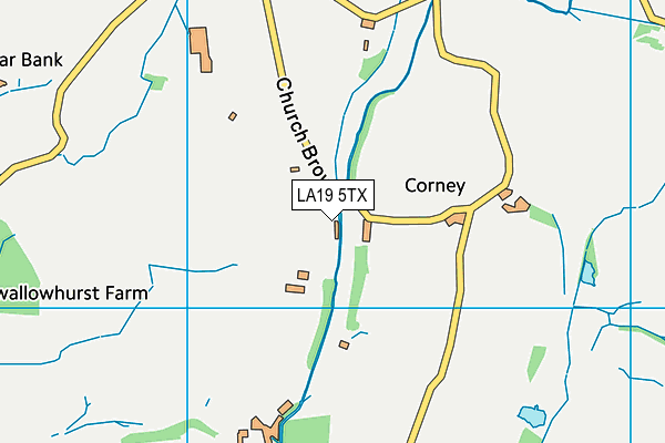LA19 5TX map - OS VectorMap District (Ordnance Survey)