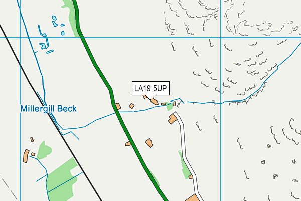 LA19 5UP map - OS VectorMap District (Ordnance Survey)