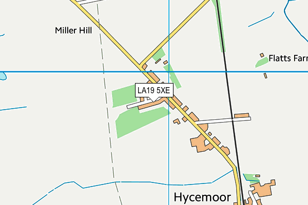 LA19 5XE map - OS VectorMap District (Ordnance Survey)