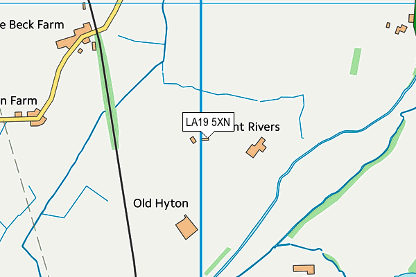 LA19 5XN map - OS VectorMap District (Ordnance Survey)
