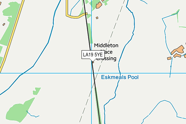 LA19 5YE map - OS VectorMap District (Ordnance Survey)