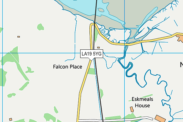LA19 5YG map - OS VectorMap District (Ordnance Survey)