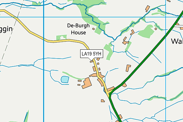 LA19 5YH map - OS VectorMap District (Ordnance Survey)