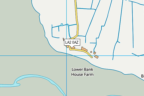 LA2 0AZ map - OS VectorMap District (Ordnance Survey)