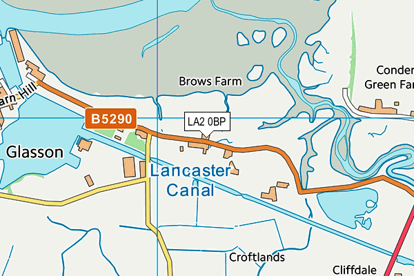 LA2 0BP map - OS VectorMap District (Ordnance Survey)