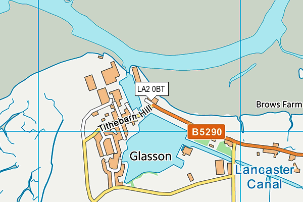 LA2 0BT map - OS VectorMap District (Ordnance Survey)