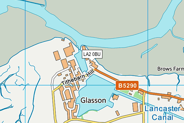 LA2 0BU map - OS VectorMap District (Ordnance Survey)