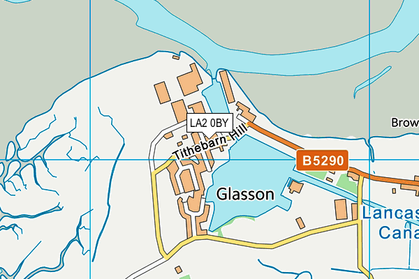 LA2 0BY map - OS VectorMap District (Ordnance Survey)