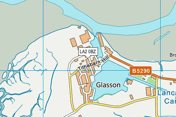 LA2 0BZ map - OS VectorMap District (Ordnance Survey)