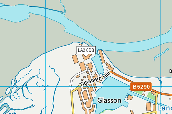 LA2 0DB map - OS VectorMap District (Ordnance Survey)