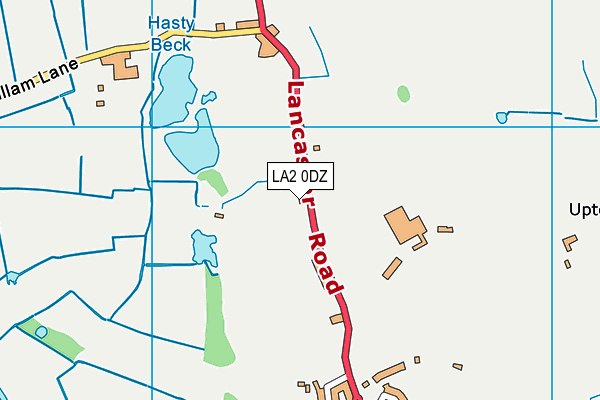 LA2 0DZ map - OS VectorMap District (Ordnance Survey)