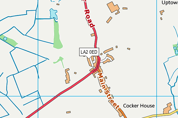 LA2 0ED map - OS VectorMap District (Ordnance Survey)