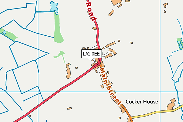 LA2 0EE map - OS VectorMap District (Ordnance Survey)