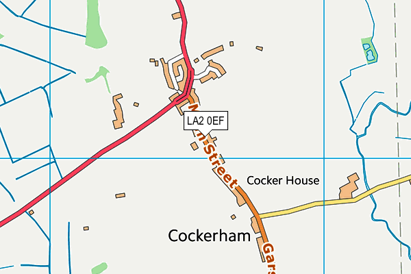 Cockerham Playing Fields map (LA2 0EF) - OS VectorMap District (Ordnance Survey)
