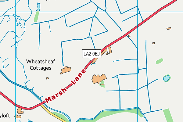LA2 0EJ map - OS VectorMap District (Ordnance Survey)