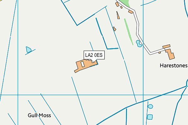LA2 0ES map - OS VectorMap District (Ordnance Survey)