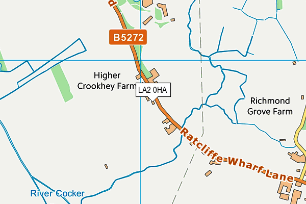Crookhey Hall School map (LA2 0HA) - OS VectorMap District (Ordnance Survey)