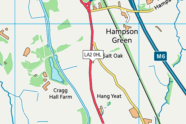 LA2 0HL map - OS VectorMap District (Ordnance Survey)