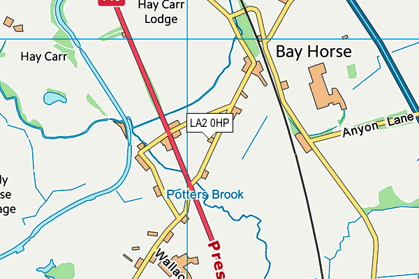 LA2 0HP map - OS VectorMap District (Ordnance Survey)