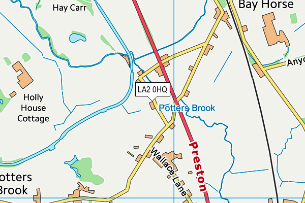 LA2 0HQ map - OS VectorMap District (Ordnance Survey)