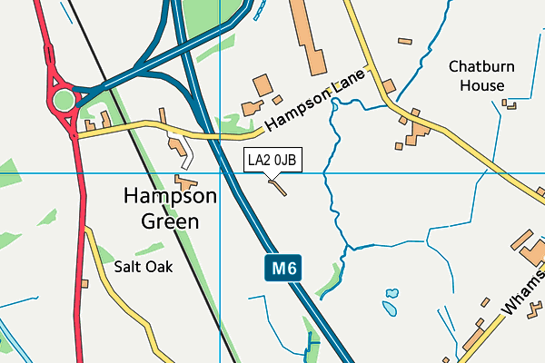 LA2 0JB map - OS VectorMap District (Ordnance Survey)