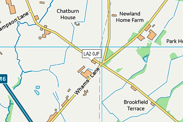 LA2 0JF map - OS VectorMap District (Ordnance Survey)