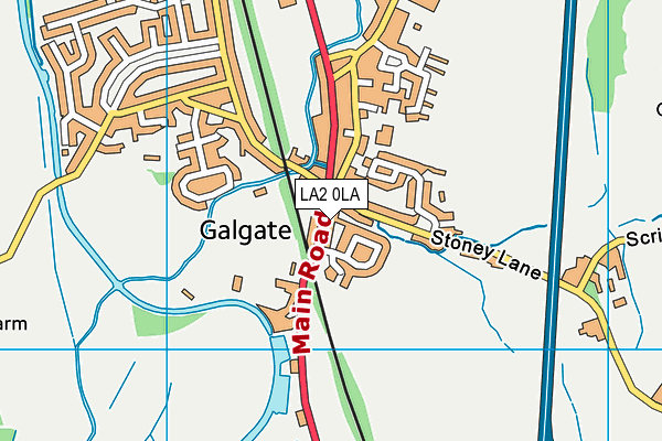 Map of THE VILLAGE STORE (GALGATE) LIMITED at district scale