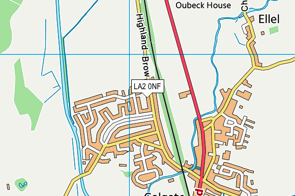 LA2 0NF map - OS VectorMap District (Ordnance Survey)