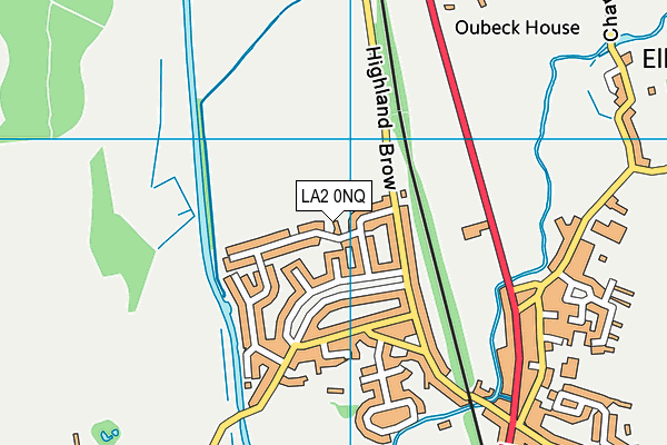 LA2 0NQ map - OS VectorMap District (Ordnance Survey)