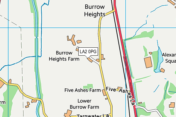 Map of BURROW HEIGHTS MANAGEMENT LIMITED at district scale