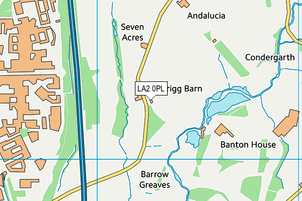 Forrest Hills Golf Course (Closed) map (LA2 0PL) - OS VectorMap District (Ordnance Survey)