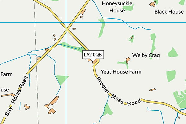 LA2 0QB map - OS VectorMap District (Ordnance Survey)