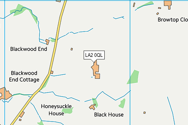 LA2 0QL map - OS VectorMap District (Ordnance Survey)
