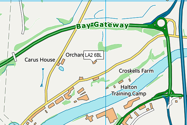 LA2 6BL map - OS VectorMap District (Ordnance Survey)