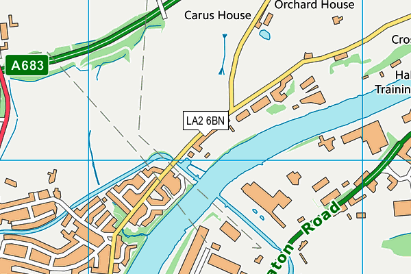 LA2 6BN map - OS VectorMap District (Ordnance Survey)