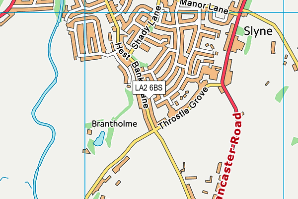 LA2 6BS map - OS VectorMap District (Ordnance Survey)
