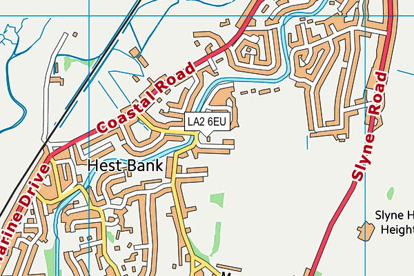 LA2 6EU map - OS VectorMap District (Ordnance Survey)