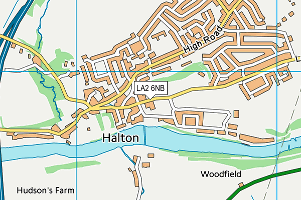 Low Road Playing Fields map (LA2 6NB) - OS VectorMap District (Ordnance Survey)