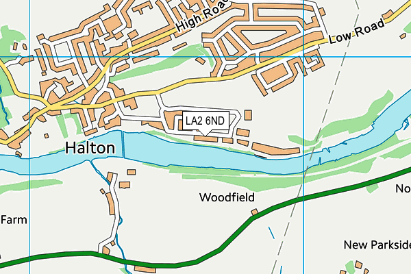 Map of THE RIVER ROOM HALTON LTD at district scale