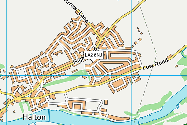 LA2 6NJ map - OS VectorMap District (Ordnance Survey)