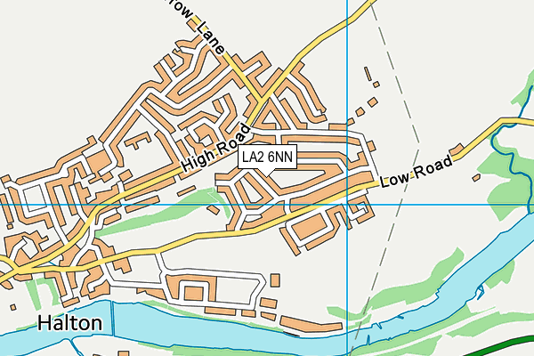 LA2 6NN map - OS VectorMap District (Ordnance Survey)