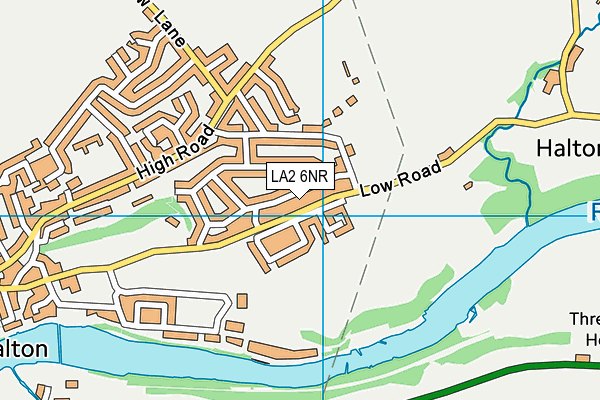 LA2 6NR map - OS VectorMap District (Ordnance Survey)