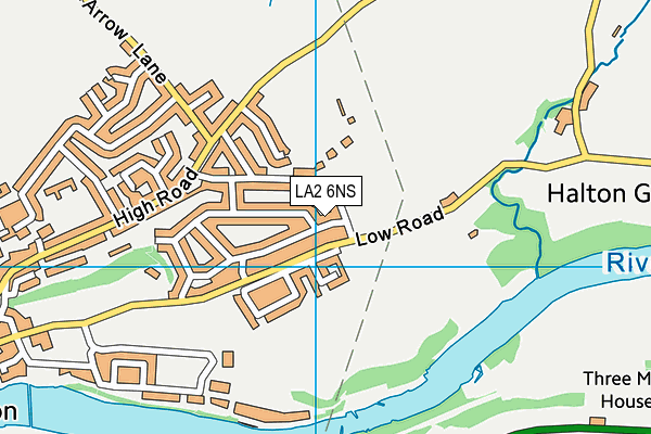 LA2 6NS map - OS VectorMap District (Ordnance Survey)