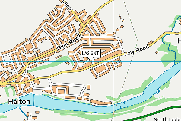 LA2 6NT map - OS VectorMap District (Ordnance Survey)