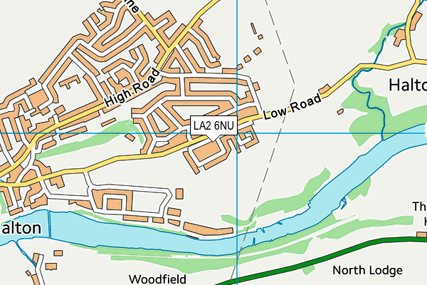 LA2 6NU map - OS VectorMap District (Ordnance Survey)