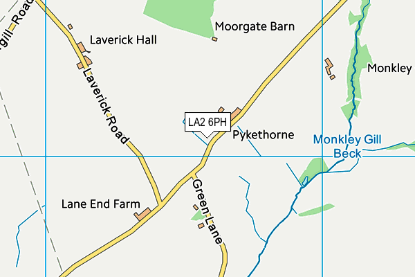 LA2 6PH map - OS VectorMap District (Ordnance Survey)