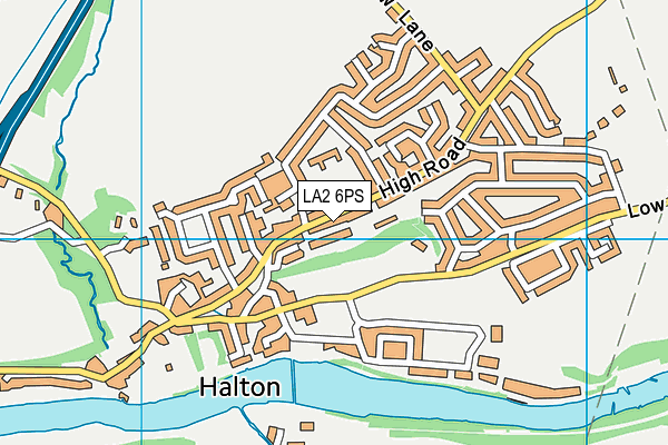 LA2 6PS map - OS VectorMap District (Ordnance Survey)