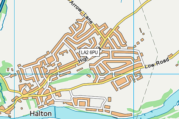 LA2 6PU map - OS VectorMap District (Ordnance Survey)